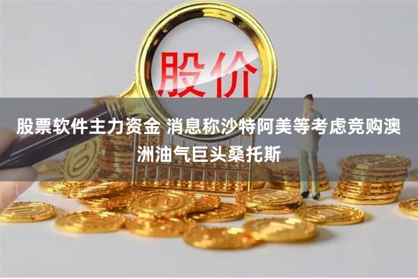 股票软件主力资金 消息称沙特阿美等考虑竞购澳洲油气巨头桑托斯